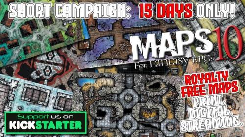 MAPS FOR FANTASY RPGs 10 - Hand Drawn, Royalty Free Maps