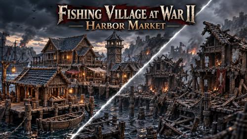 Fishing Village at War II: Harbor Market