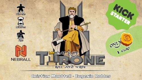 That´s My Throne - Roll&Write Game - Print&Play