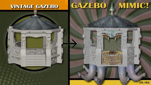 Mimic Gazebo-expansion kit .STL Files for 3D Printing.