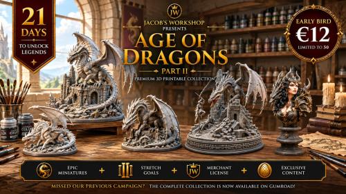 AGE OF DRAGONS PART II - 3D Printable STL