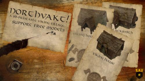 Northvakt, a 3D printable viking village!