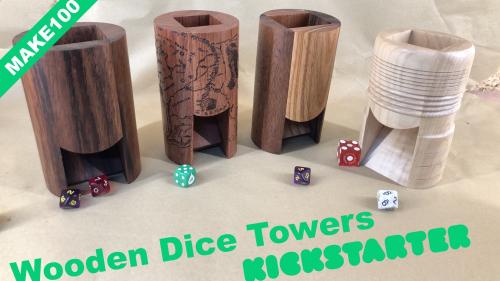 Wooden Dice Towers, a Make 100 Project