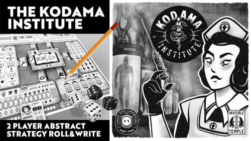 The Kodama Institute - 2 player Roll & Write strategy game