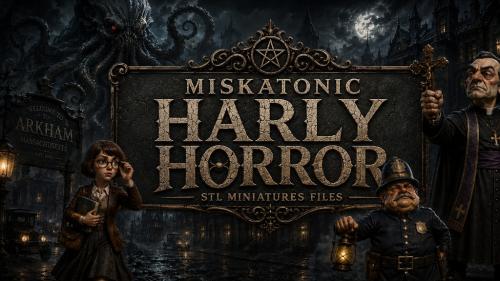 MYSKATONIC HARLY HORROR STL FILES