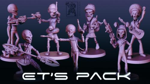 ET S PACK - 3D Printable Miniatures - STL files