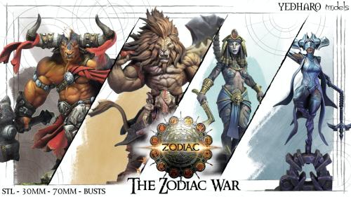 The Zodiac War by Yedharo Models 3D Printing Miniatures