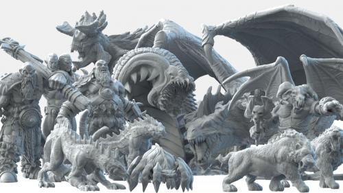Bestiary Vol #2 - 3D Printable Models