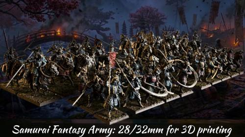 Tales of Nippon: The Fantasy Samurai Army - 3D Printable STL