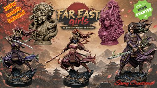 FAR EAST GIRLS stl printable figures and models