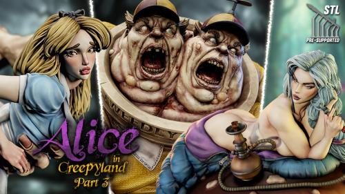Creepytales: Two Heads, One Doll - Pinups and Monsters STL