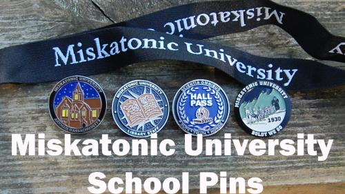 Cthulhu s Miskatonic University School Enamel Pins