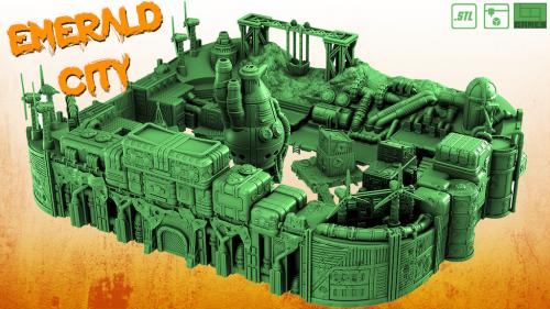 Emerald City, 3d terrain and scater for wargames.