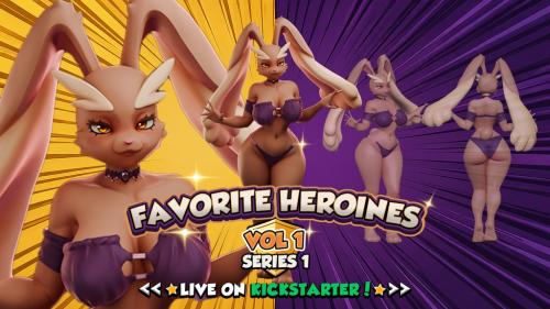 Favorite Heroines - Bad Bunny : Pin-up STL Files