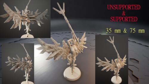 Mecha Archangel - Miniatures Tabletop RPG STLs NSFW