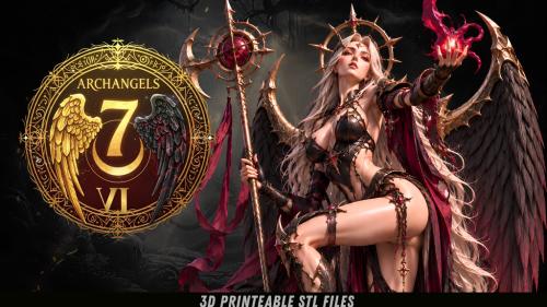 The 7 Archangels Vol 6: 3D Printable Female Miniatures