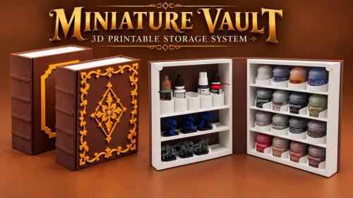 The Miniature Vault A 3D Printable Storage System STL files