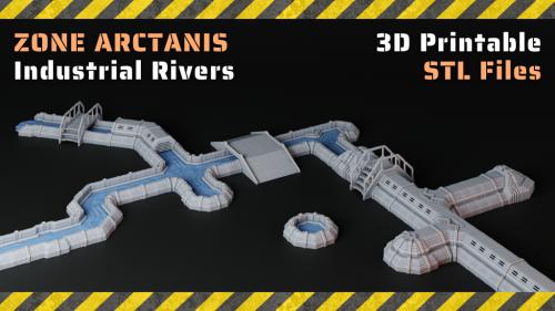 Zone Arctanis: Industrial Rivers - 3D Printable STL