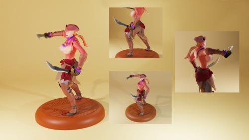 MARY READ: HOT PIRATE - STL FILES- SFW & NSFW MODELS