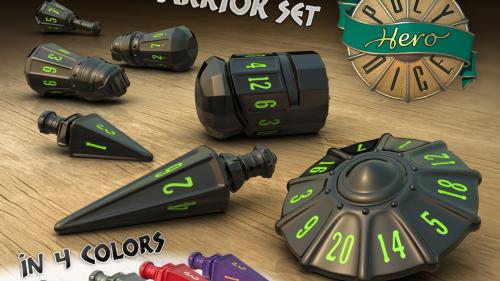 PolyHero Dice - Warrior Set