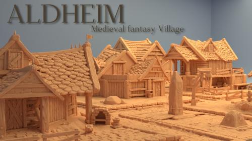 Aldheim - medieval fantasy Village | 3D printable STL files