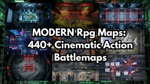 MODERN Rpg Maps: 440+ Cinematic Action Battlemaps