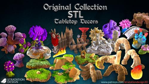 Original Collection of STL Tabletop Decors