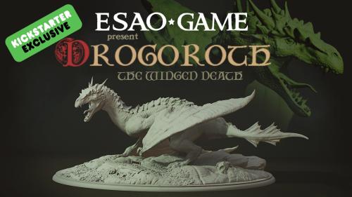 Drogoroth, the Winged Death -Magnificent 3D Dragon Miniature