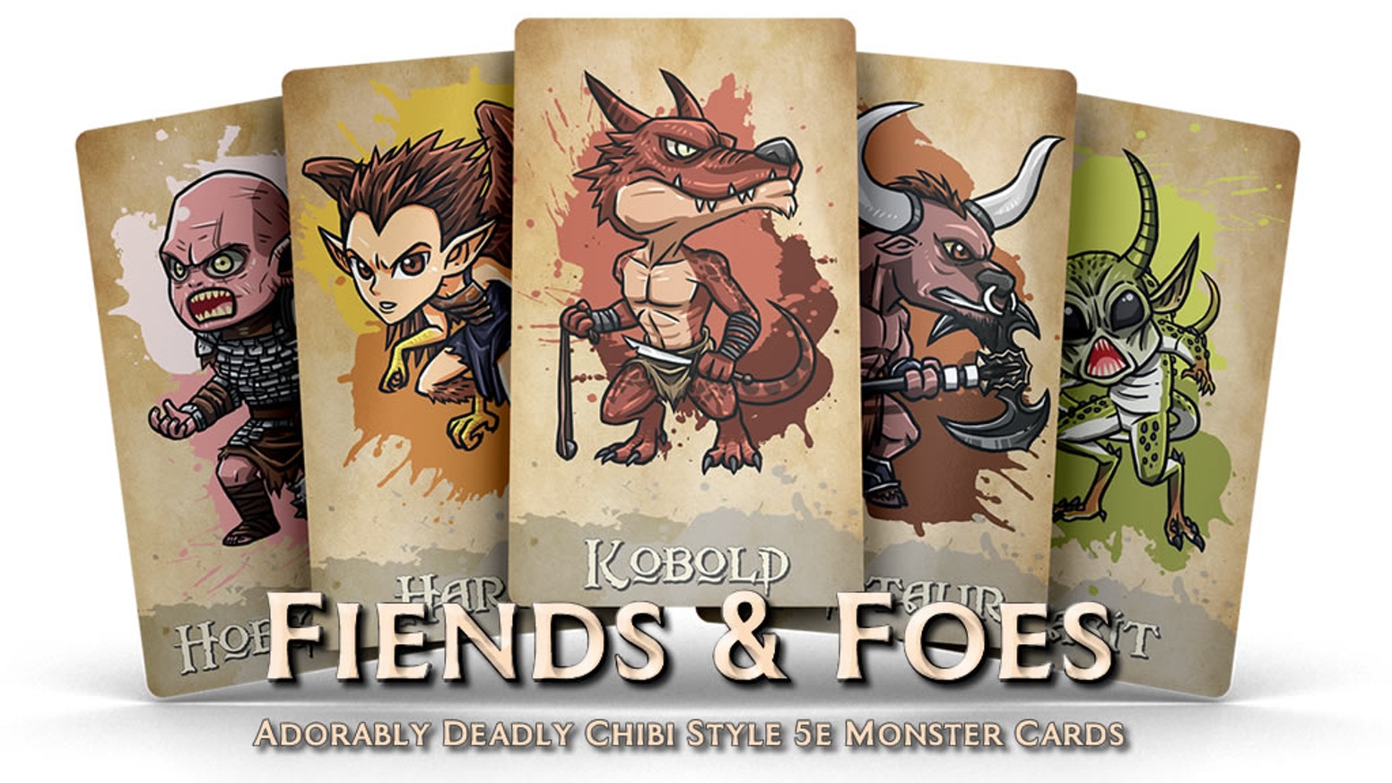 Fiends & Foes - Adorably Deadly Chibi Style 5e Monster Cards