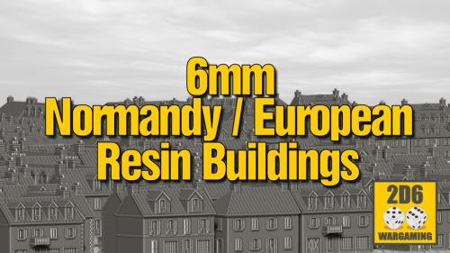 6mm Resin WW2 Buildings - WW2 Normandy / European