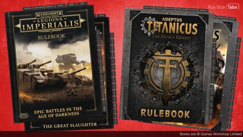 Tabs for Legions Imperialis and Adeptus Titanicus Rule Books