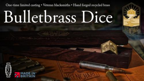 Bulletbrass Deco Dice - Truly Unique Hand Forged Dice