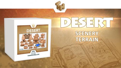 ð¥ Desert Scenery Terrain for Tabletop gaming & Wargames