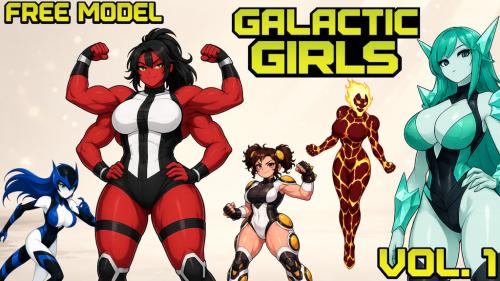 The Galactic Girls - Vol 1 - STL Pin-up Collection