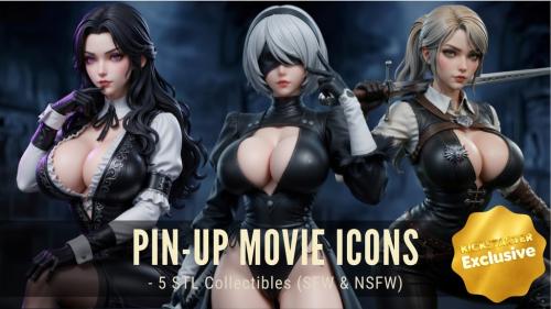 PIN-UP MOVIE ICONS 5 — 5 STL Collectibles
