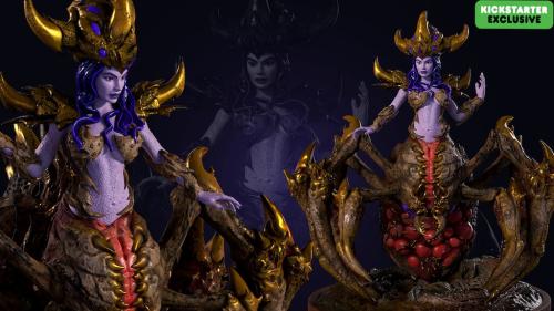 Spider Queen STL : Pre-Supported