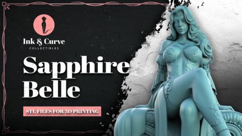 Sapphire Belle for 3D Printing - Ink & Curve Collectibles