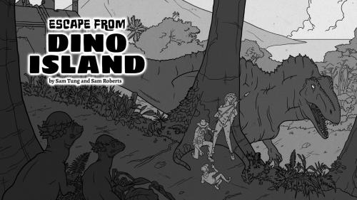 Escape from Dino Island: A Zine Quest Game