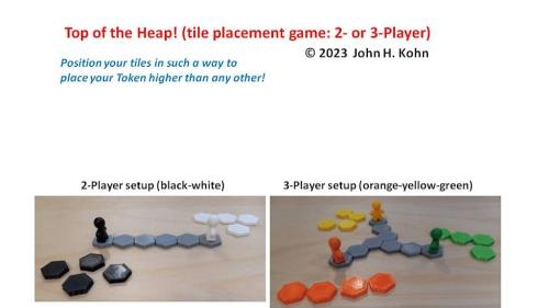 Top of the Heap (tile placement game: 2- or 3-Player)