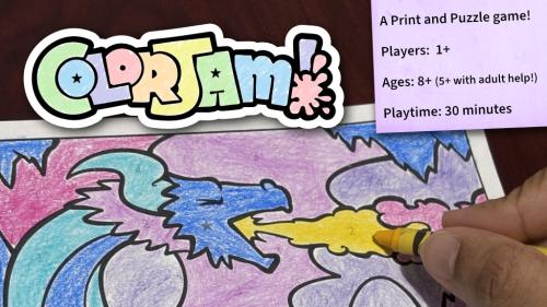 Color Jam: A Print-and-Puzzle Coloring Game