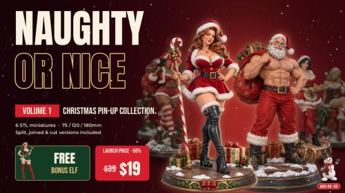 Naughty or Nice: Christmas Pin-Up Collection Vol. 1