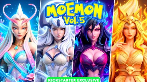 MoeMon Vol.5 – Collect Them All | 120mm STL Pin-Ups