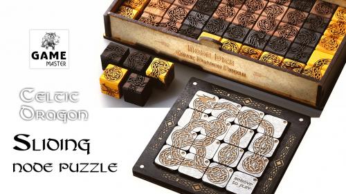 Sliding Node Puzzle-Celtic Dragon