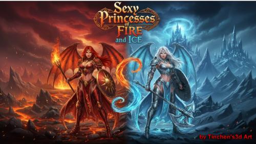THE PRINCESSES OF FIRE & ICE (vol 1) - 3d printable files