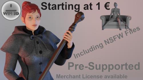 Ovia Ovadore - .STL Files for 3D Printing - Female Mage
