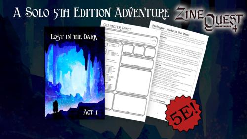 Lost in the Dark: Solo-play 5E RPG Zine