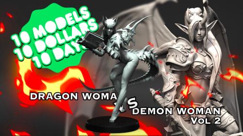 DRAGON WOMAN Vs DEMON WOMAN Vol 2