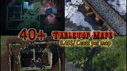 40+ Tabletop RPG Map Pack