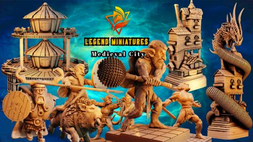 LegendMiniatures- Medieval City Volume 1