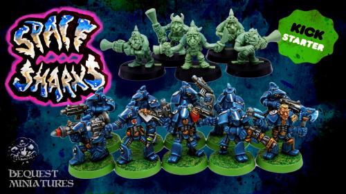 Space Sharks - beQuest Miniatures
